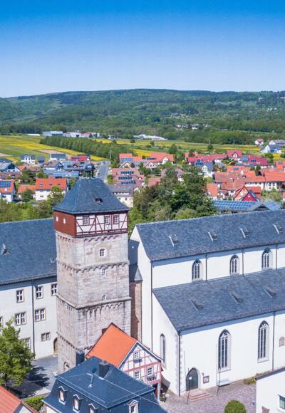 Rentamt Stadtturm Stadtpfarrkirche Bischofsheim