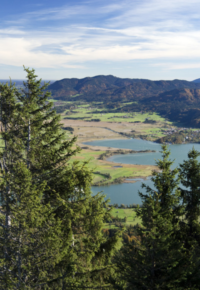 ... auf den Kochelsee ...