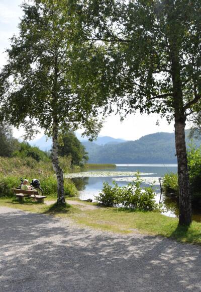 Startpunkt am Badestrand Weißensee