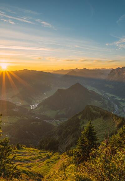 Hangspitze Blick ins Tal