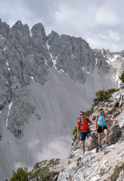 Tendenziell abschüssig: unterwegs auf dem Wilde-Bande-Steig