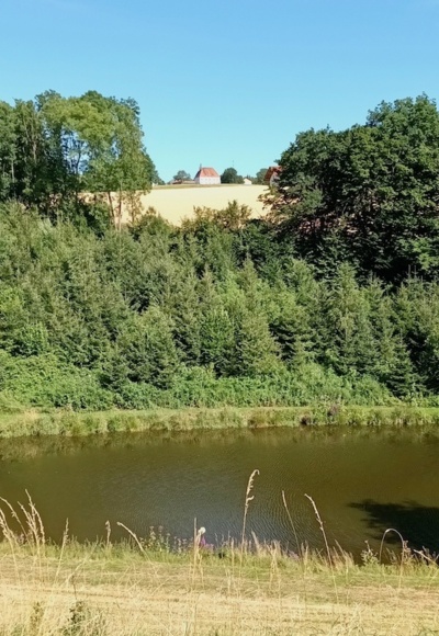 Blick nach Herrnfehlburg aus dem Kinsachtal