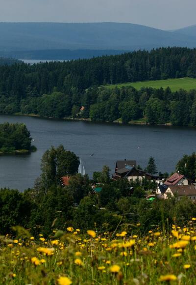 Frymburk a vodní nádrž Lipno