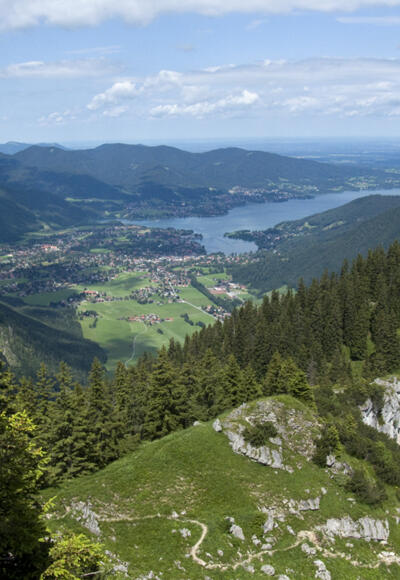 Gipfelschau auf den Tegernsee