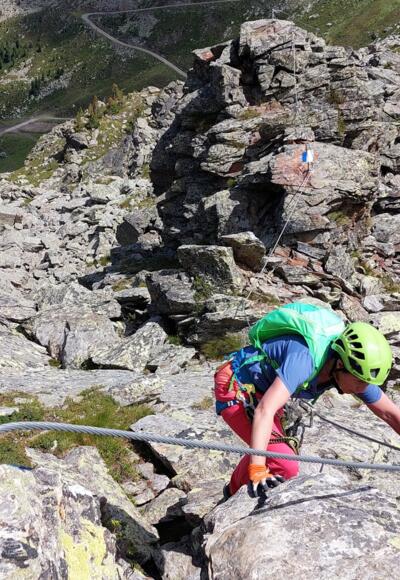 Glungezer-Klettersteig, neu eröffnet im Juli 2022.