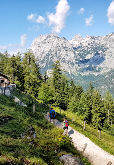 Aufstieg über die Schärtenalm