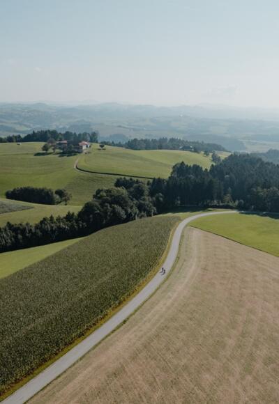 Radeln auf den Höherücken mit Blick ins Machland
