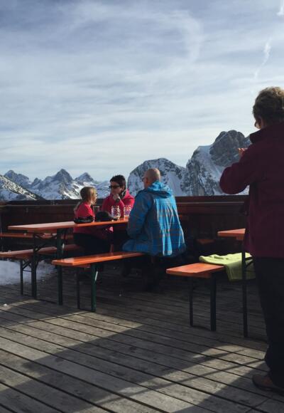 Terrasse der Ostlerhütte