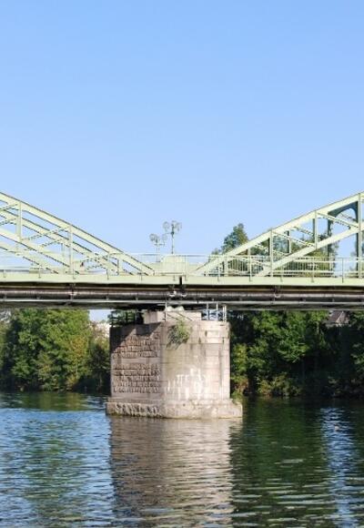 Die alte Traunbrücke in Wels