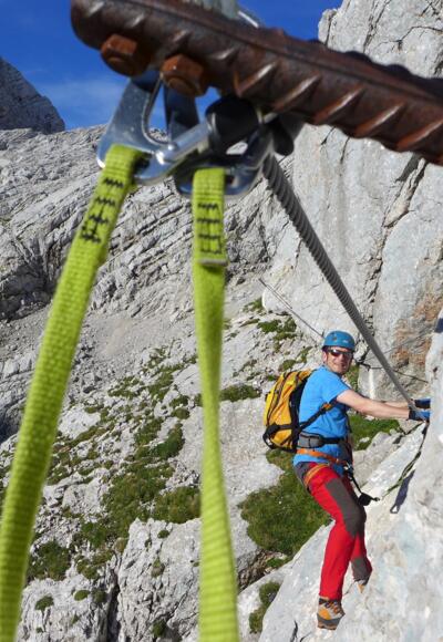 Auf dem Tassilo-Klettersteig