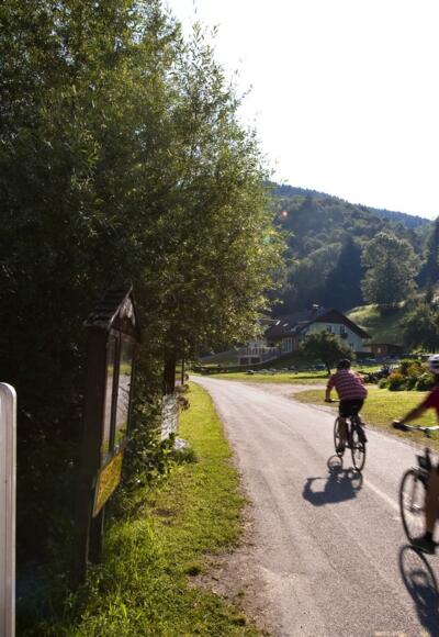 Example of Donauradweg waymarking