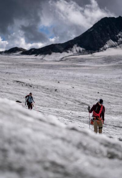 Abstieg zum Hochjoch-Hospiz