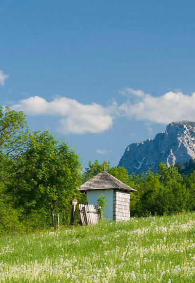 Salzburgblick Weg Teisendorf © RoHa Fotothek