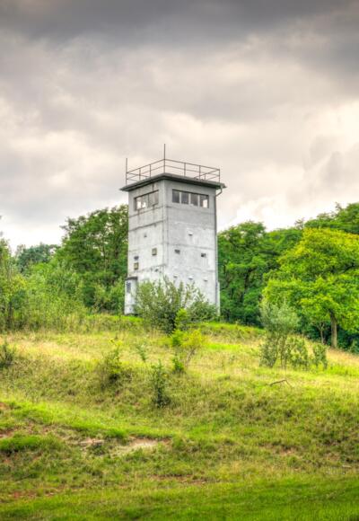 Alter Wachturm an der ehem. Innerdeutschen Grenze
