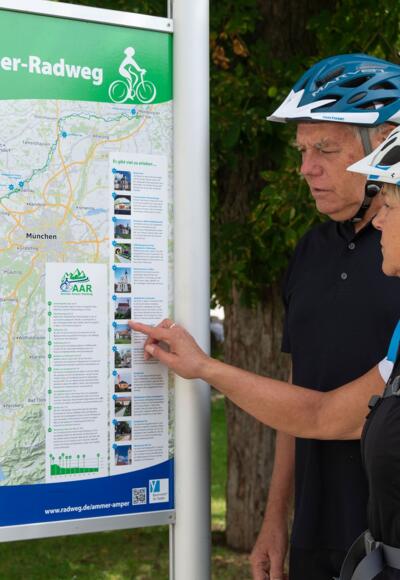 Informationstafel Ammer-Amper-Radweg
