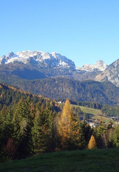 Tennengebirge vom Ausgangspunkt Pommer
