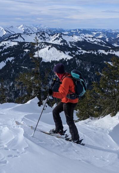 Die letzten Meter hoch zum Gipfel
