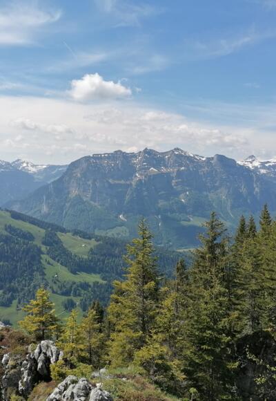 Ausblick vom Hälekopf Richtung Kanisfluh