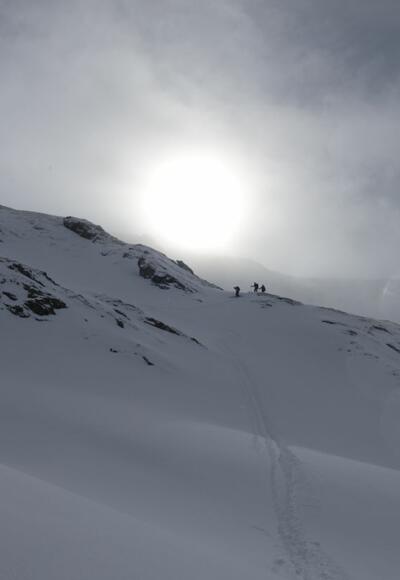 Abfahrt von der Grauen Wand