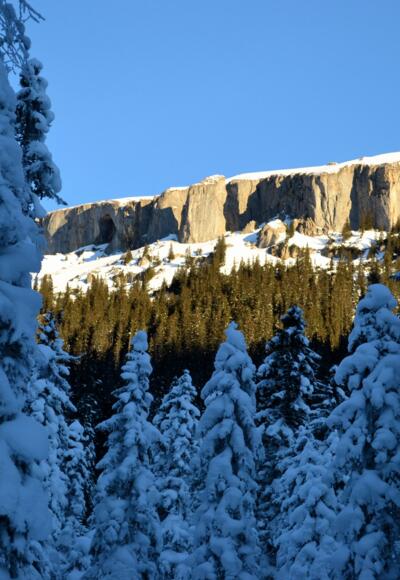 Auf dem Weg zur Schwarzwasserhütte.