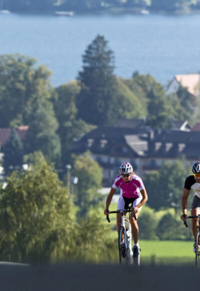 Rennradtour bei Seeham am Obertrumersee