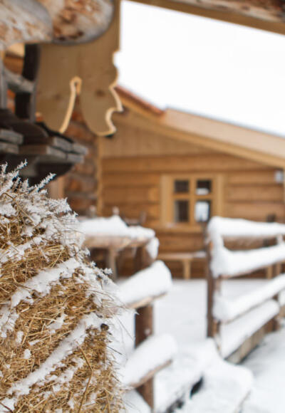 Kolbensattelhütte im Winter