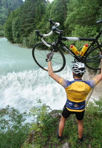 Auf der Strecke: Der Lechfall in Füssen