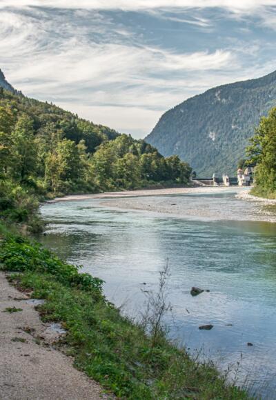 Radweg an der Saalach