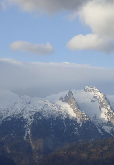 Tennengebirge von der Mautstraße aus gesehen
