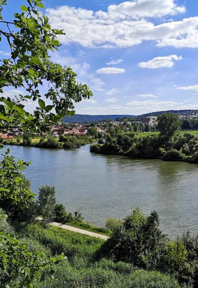 Labermündung  in die Donau bei Sinzing