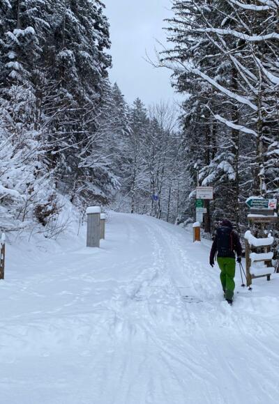 Start in der Tiefbrunnau beim Mautschranken