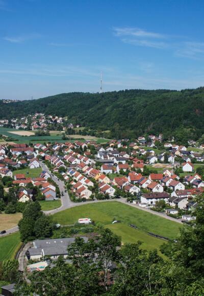 Blick auf Tegernheim