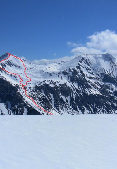 Route zur Steirische Kalkspitze
