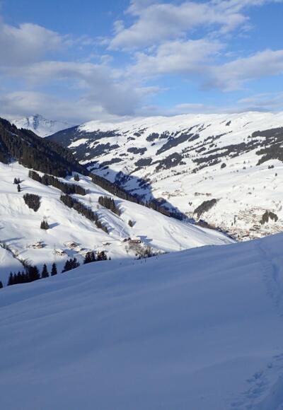 Aufstieg zur Mittelstation