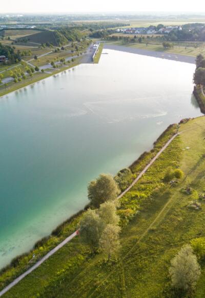 Riemer Lake at the exhibition grounds in Munich