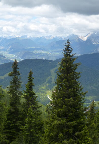 Aussicht auf das Seefelder Plateau