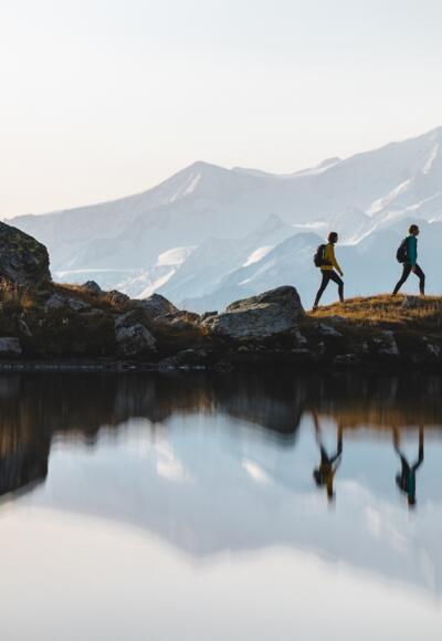 Venediger-Blick: Schon an den Wildalmseen eröffnet sich die grandiose Fernsicht in die Hohen Tauern.