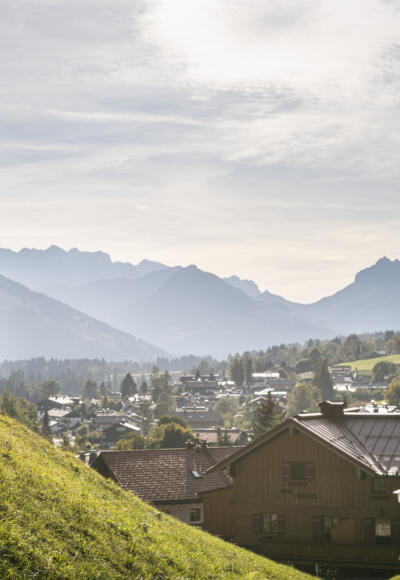 Blick über den Ort Reit im Winkl