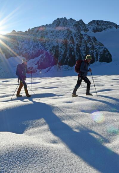 Anstieg über den Gepatschferner zum Kesselwandjoch.