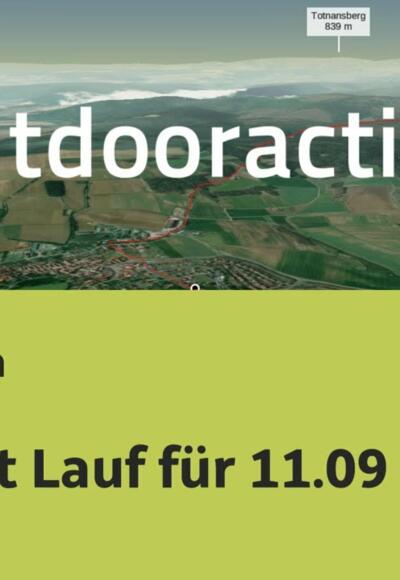 Wanderung in der Rhön: Test Lauf für 11.09