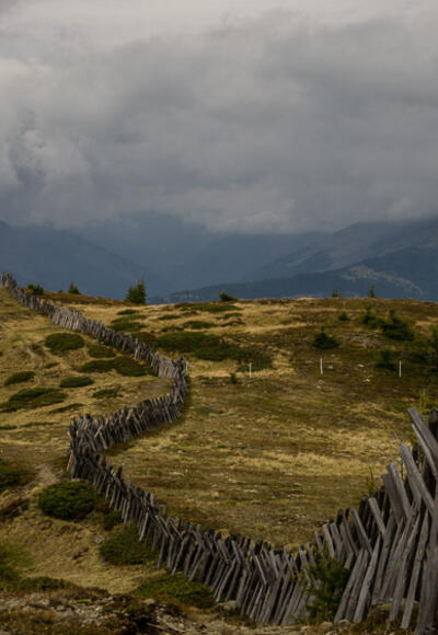 Das &quot;Heimkehrerkreuz&quot; auf dem Ederplan oberhalb des Anna-Schutzhauses.