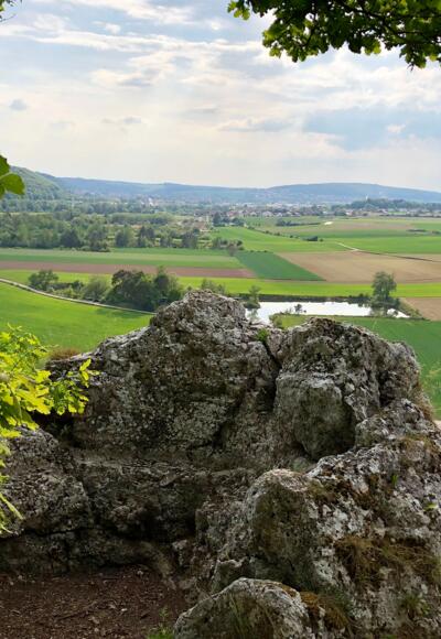 Ausblick vom Teufelsfelsen bei Bad Abbach