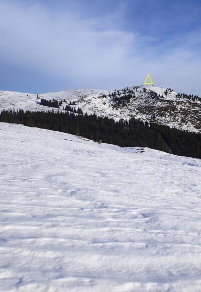 Blick vom Wanderweg zur Thorhöhe
