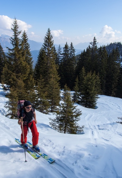 Aufstieg zum Bernadeinrücken