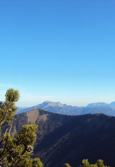 Traumhafte Ausssicht am Gipfel des Regenspitzes