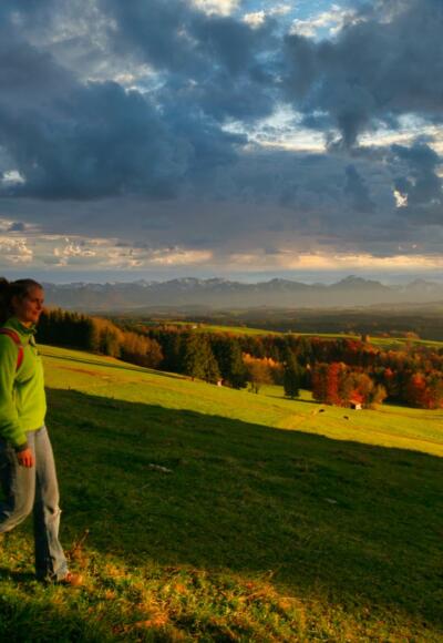 Rückweg im Abendlicht