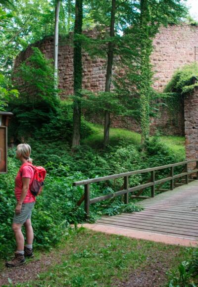 Eingang Burgruine Wildenstein