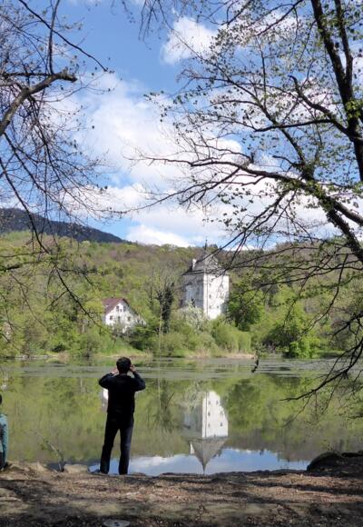 Idylle am künstlich angelegten Weiher in St. Jakob.