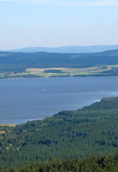 Mittlere Rennradtour zum Moldaustausee in Tschechien