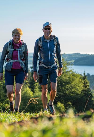Wanderer am Tegernsee